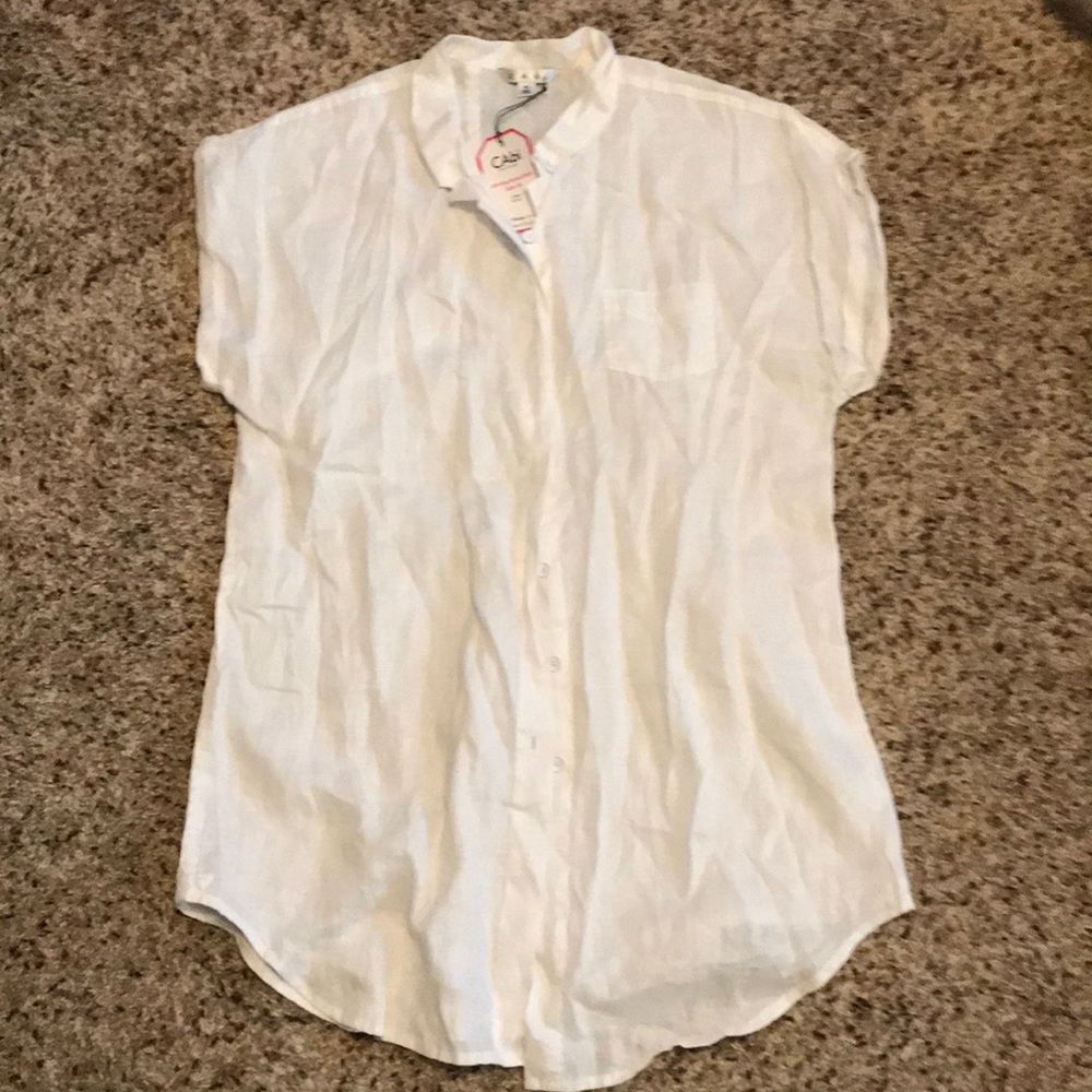 NWOT Linen CAbi shirt